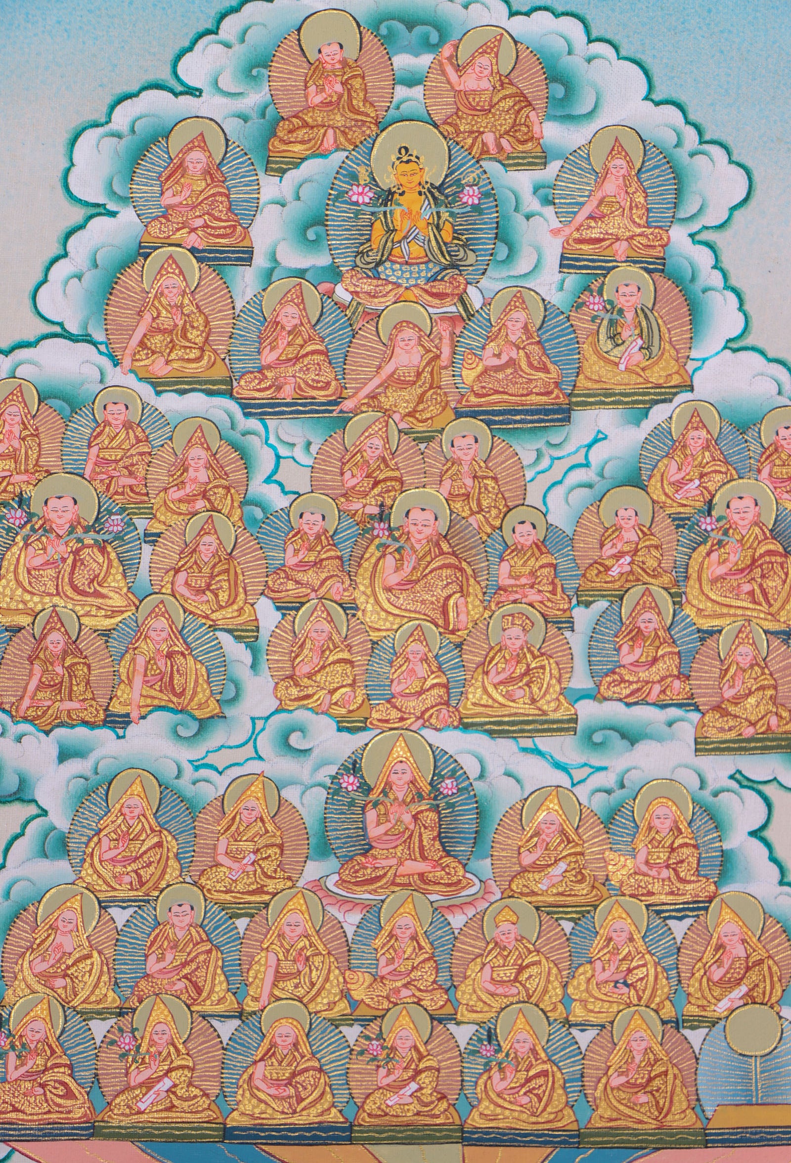 Chungapa Cheskini Thangka Painting for meditation and devotion.