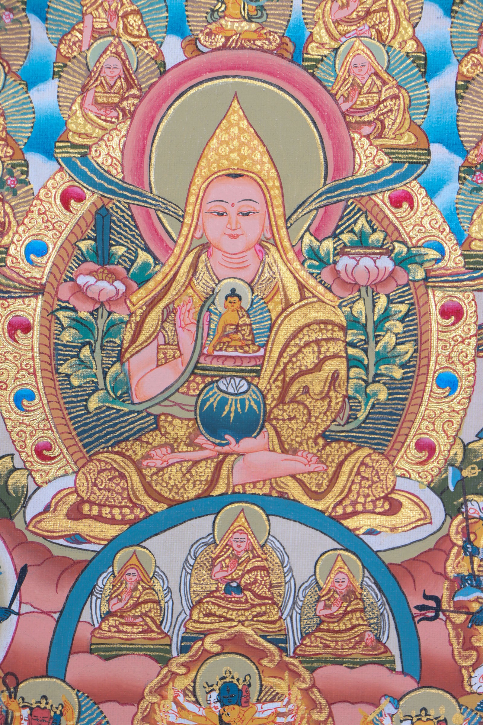 Chungapa Cheskini Thangka Painting for meditation and devotion.