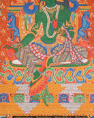 Green Tara (Temple) Thangka Painting