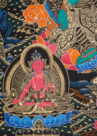 Green Tara Thangka Painting for wall hanging decor.