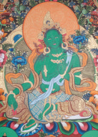 Green Tara Thangka Painting