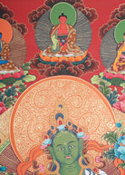 Green Tara Thangka Painting