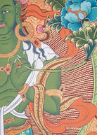 Green Tara Thangka Painting