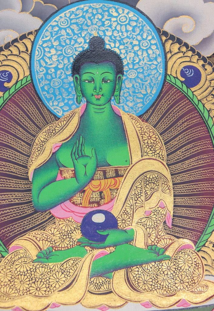 Green Tara Thangka Painting for meditation.