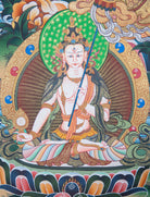 Green Tara Thangka  Painting for meditation.