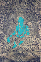 Green Tara Thangka for prayer.