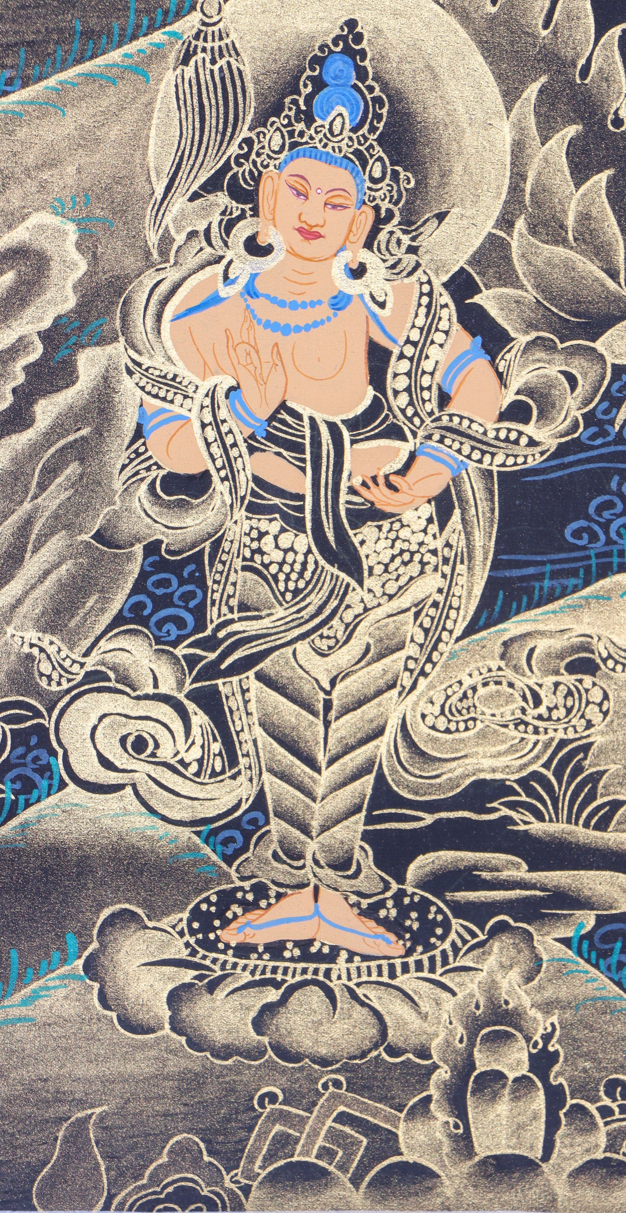 Green Tara Thangka for enlightment.