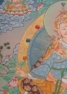 Guru Rinpoche Thangka Painting.