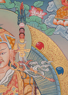 Guru Rinpoche Thangka Painting.