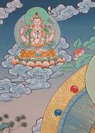 Guru Rinpoche Thangka Painting.