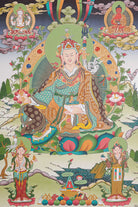 Guru Rinpoche Thangka Painting.