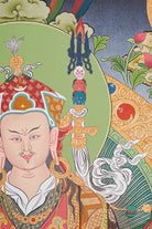 Guru Rinpoche Thangka Painting.