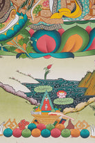 Guru Rinpoche Thangka Painting.