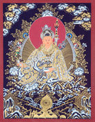 Guru Rinpoche Thangka for various features of his enlightened practices and lessons.