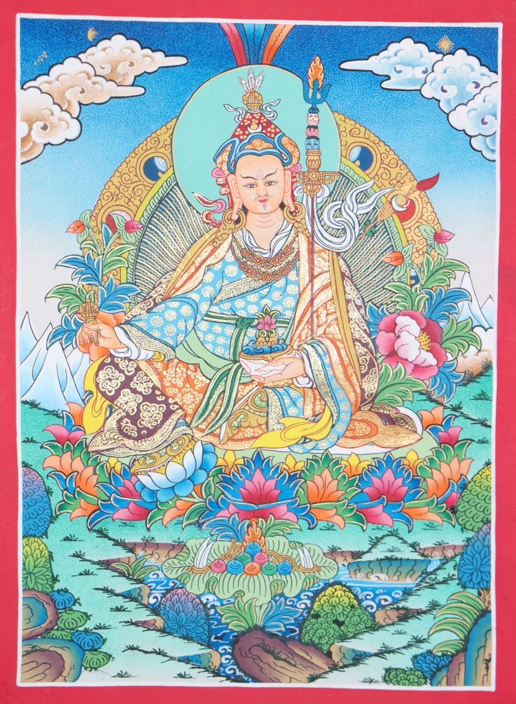 Guru Rinpoche Thangka for spiritually and meditation .