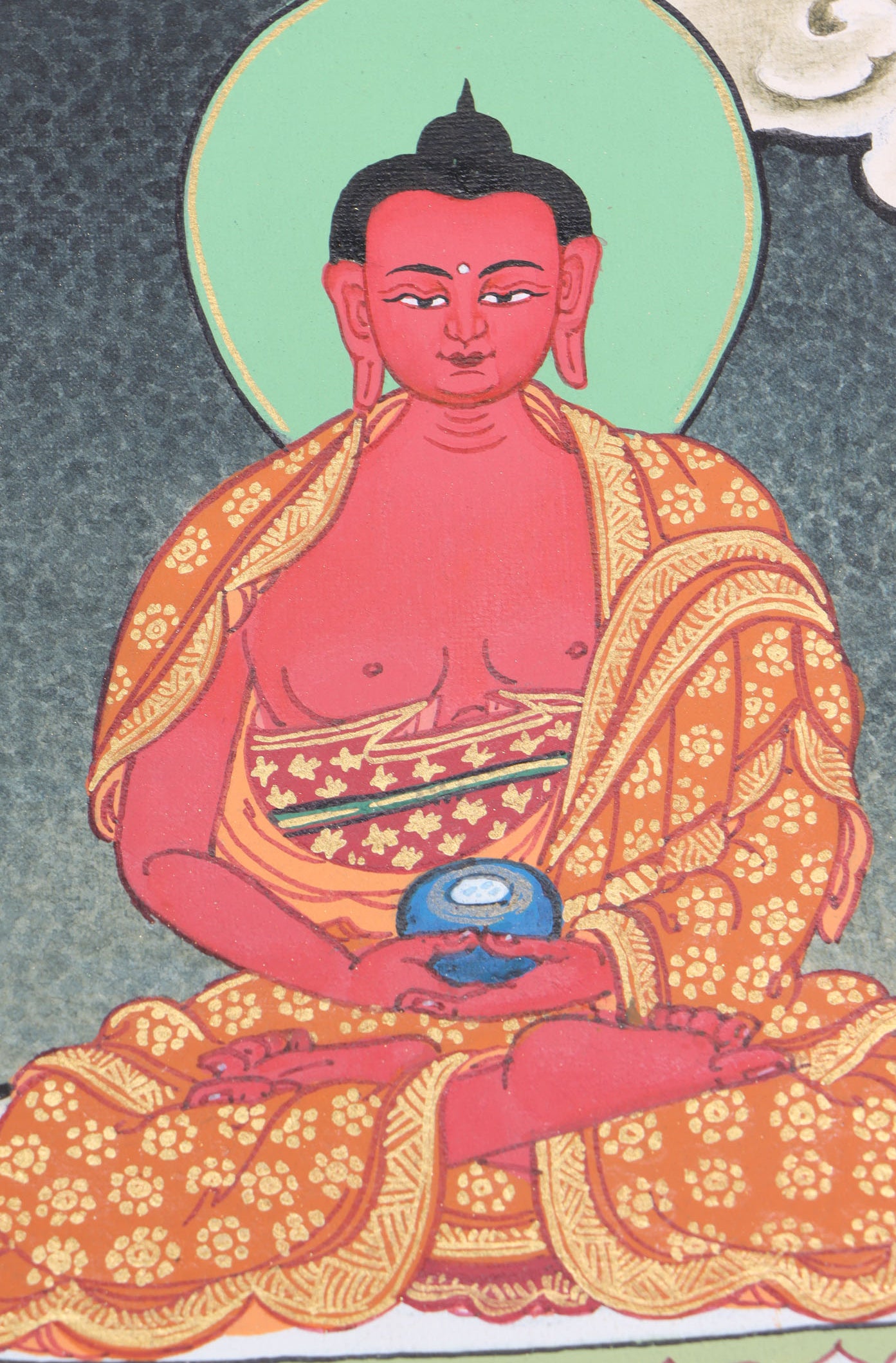 Guru Padmasambhava Thangka Painting for buddhist ritual.