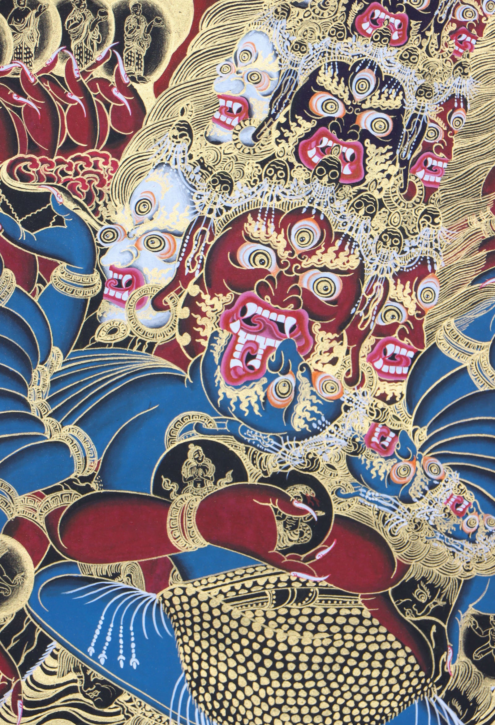 Heruka Thangka Painting aids for meditation and objects of devotion.