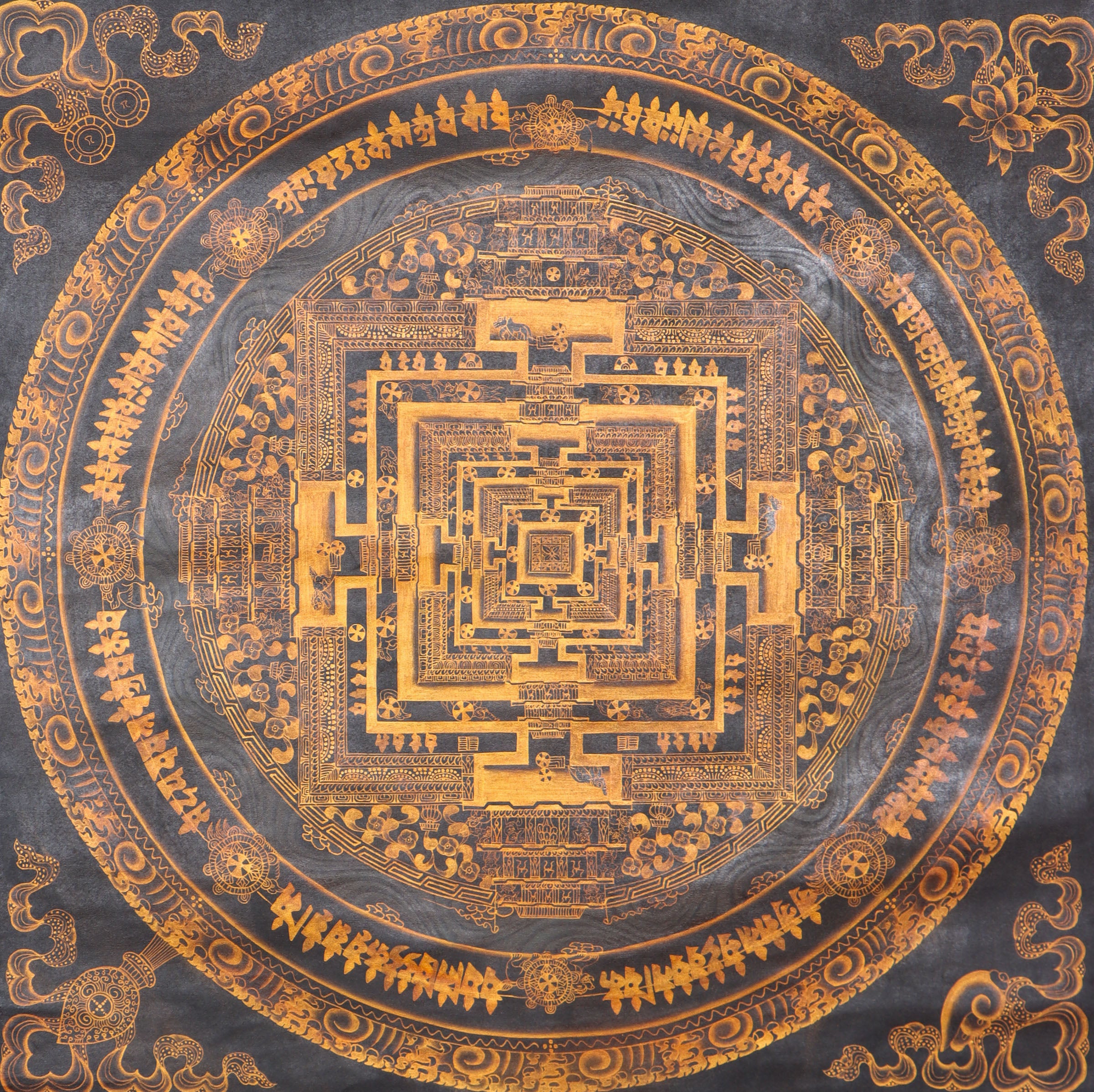 Kalachakra Mandala Thangka Painting for spirituality.