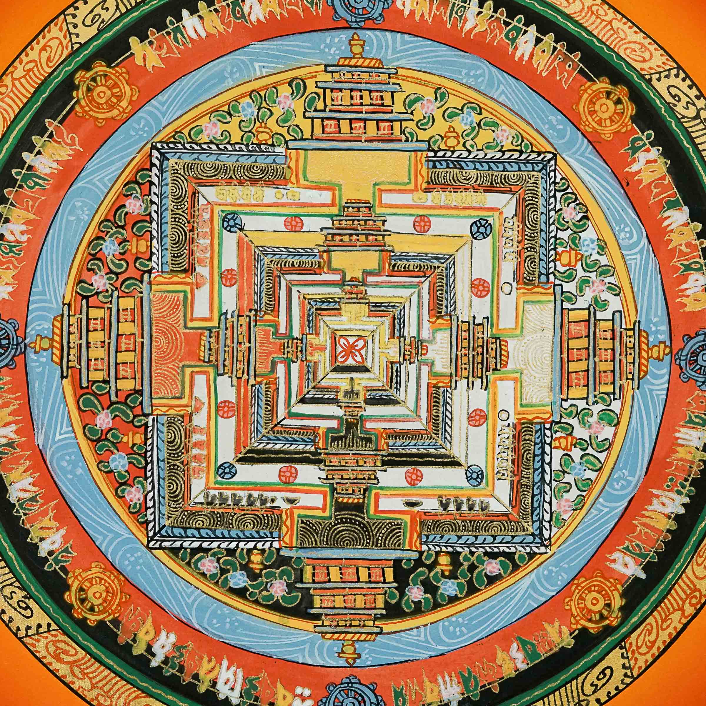 Kalchakra Mandala Handmade Thangka art