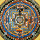 Handmade Kalchakra Mandala Thangka Painting