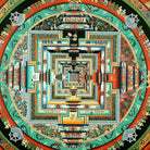 Kalchakra Mandala Thangka Natural Pigments