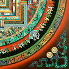 Kalchakra Mandala Thangka Natural Pigments