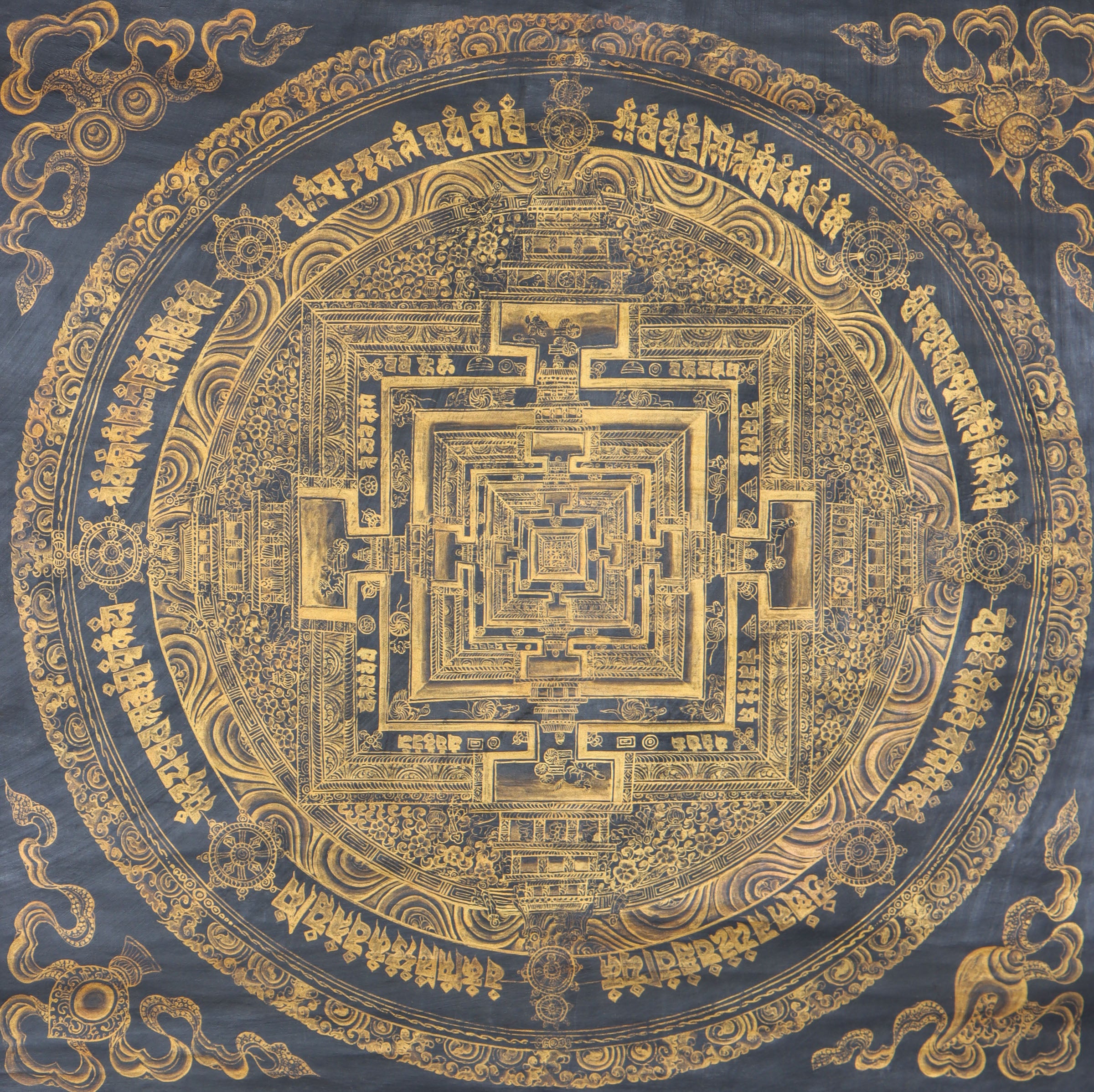 Kalachakra Mandala Thangka Painting - Tibetan Art