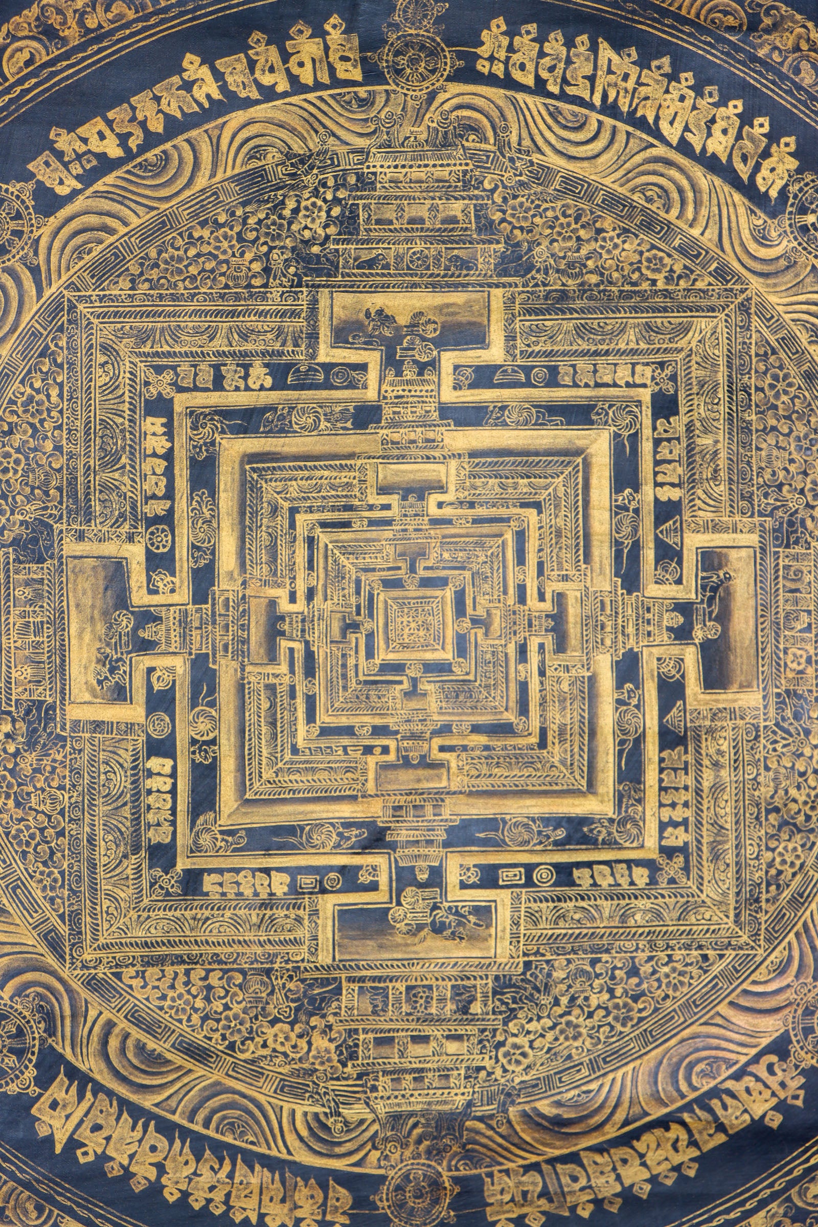 Kalachakra Mandala Thangka Painting - Tibetan Art