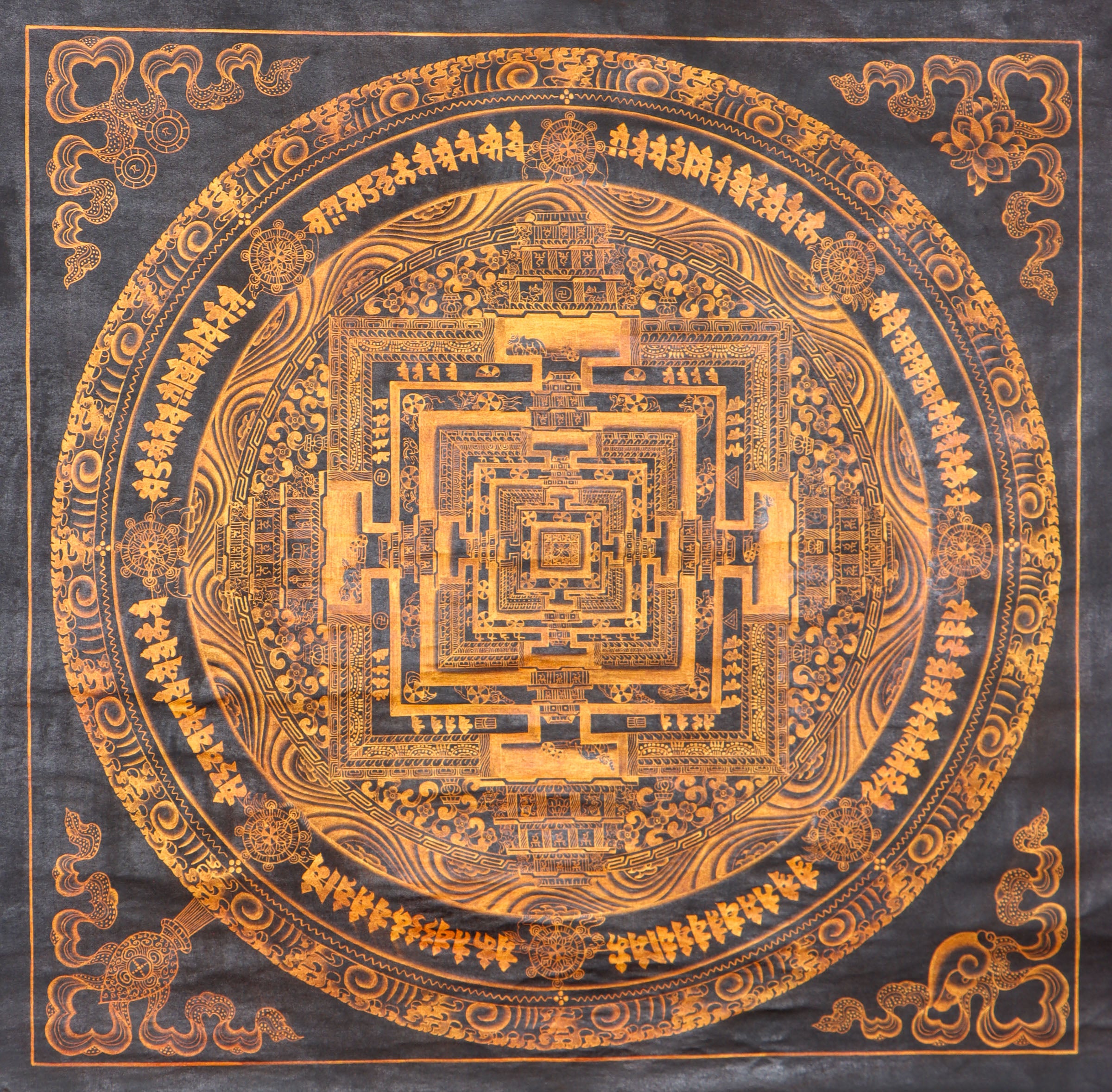 Kalachakra Mandala Thangka Painting - Lucky Thanka