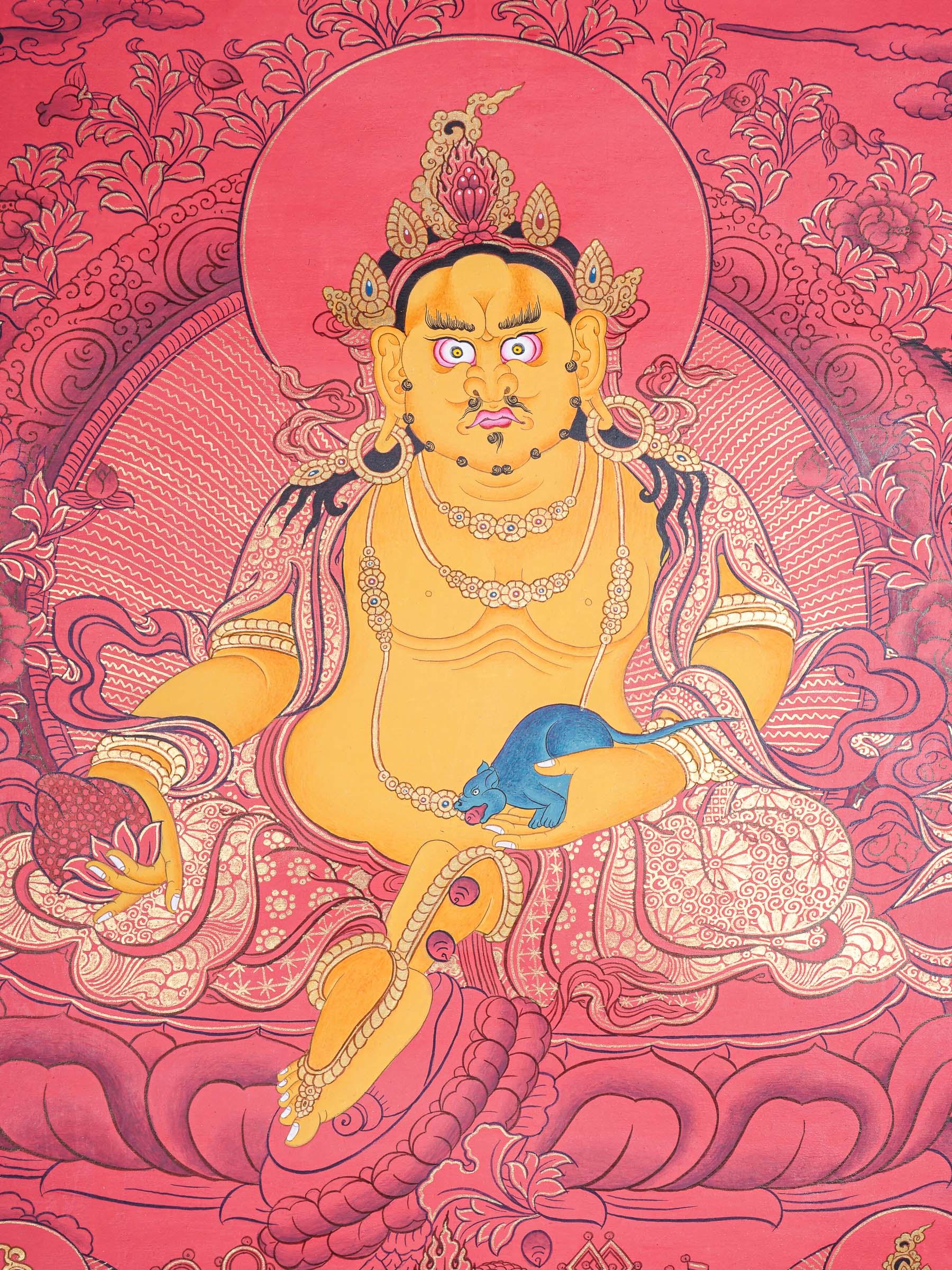 Zambala Thangka Painting - Tibetan Art