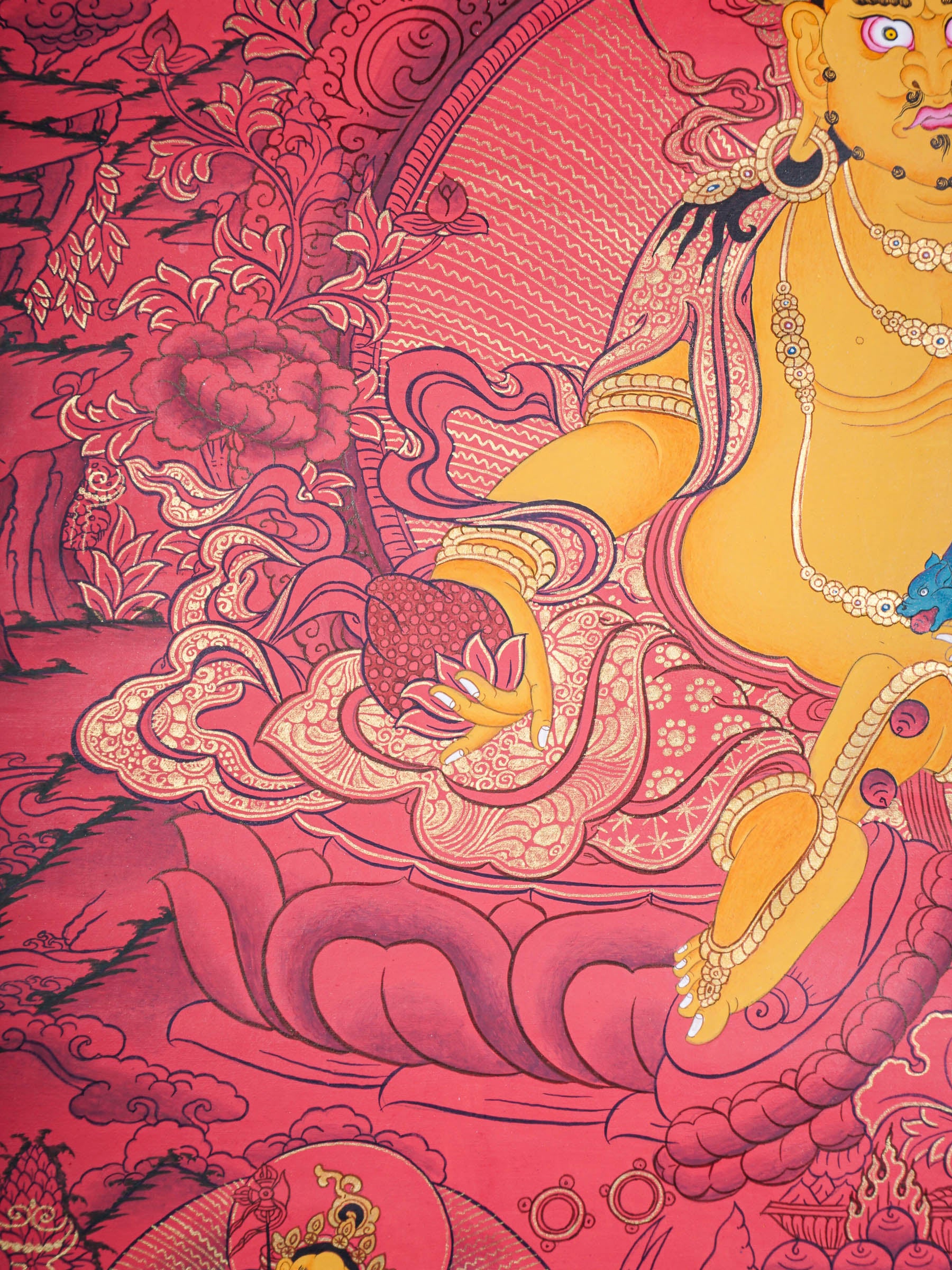 Zambala Thangka Painting - Tibetan Art