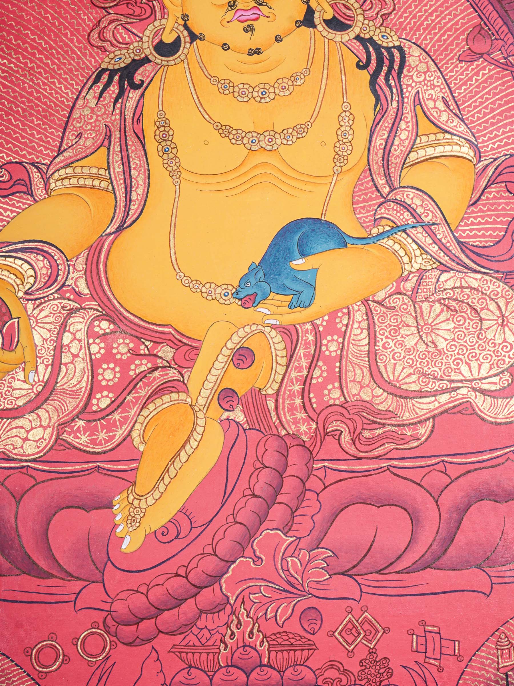 Zambala Thangka Painting - Tibetan Art