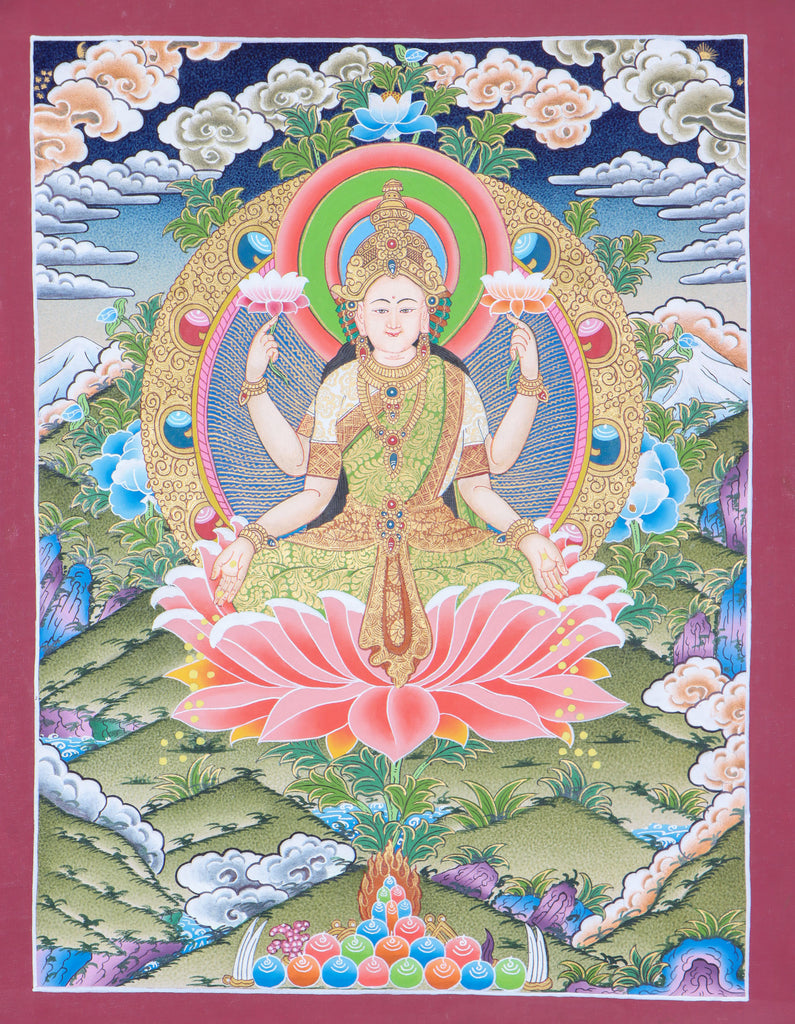 Laxmi Thangka for wealth and abundance.