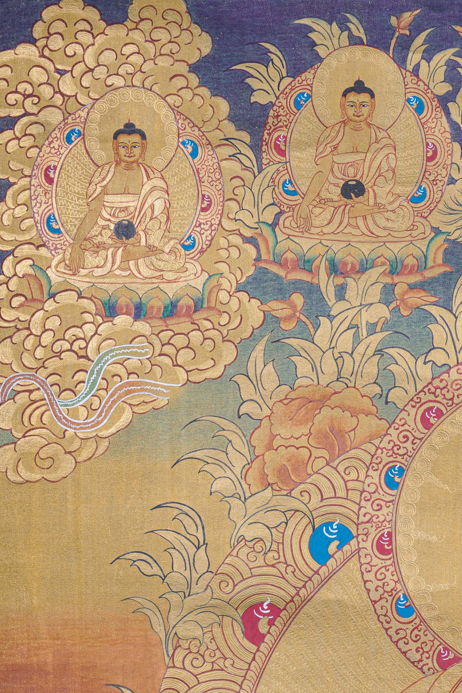 Shakyamuni Buddha Thangka - Handpainted Art