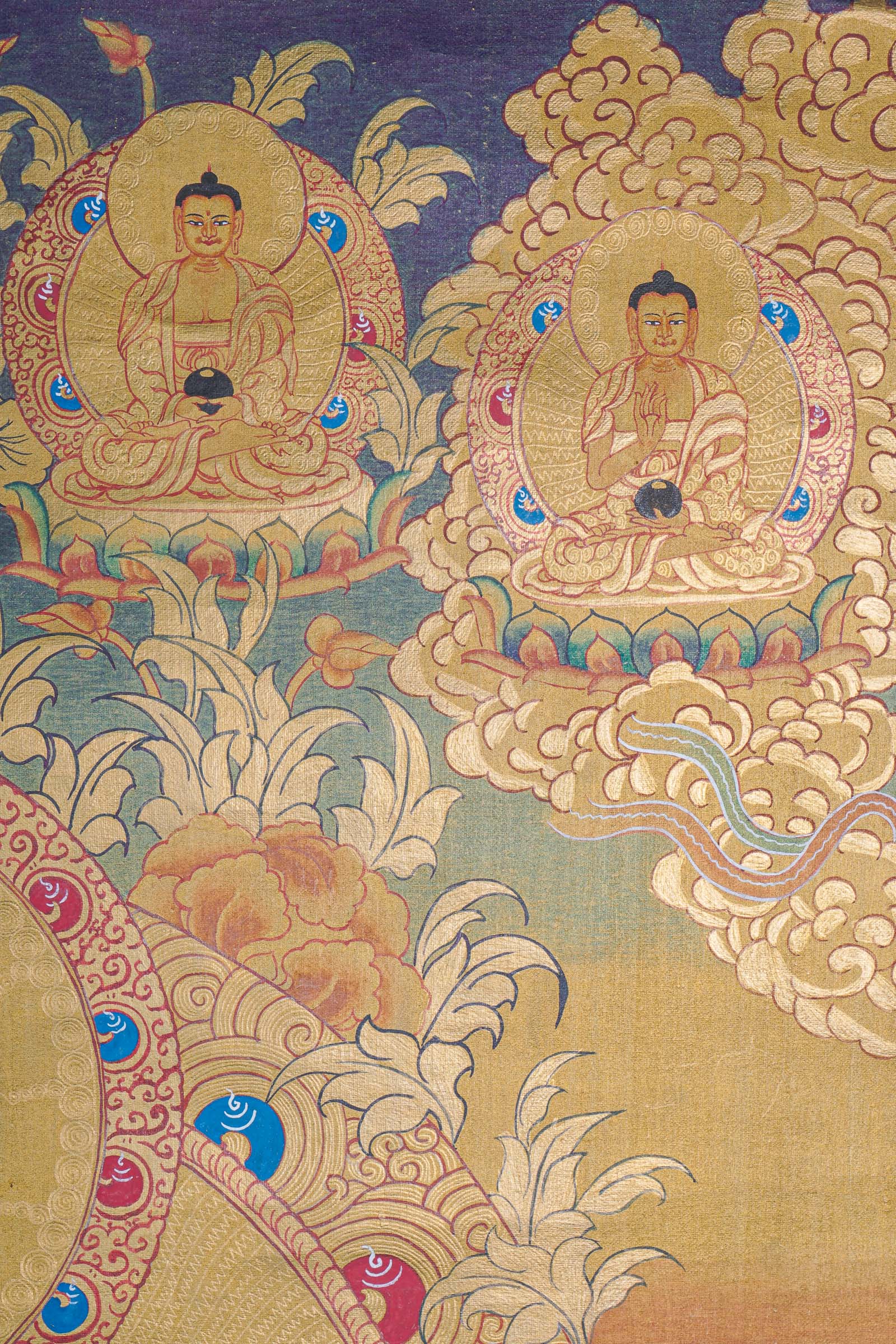 Shakyamuni Buddha Thangka - Handpainted Art