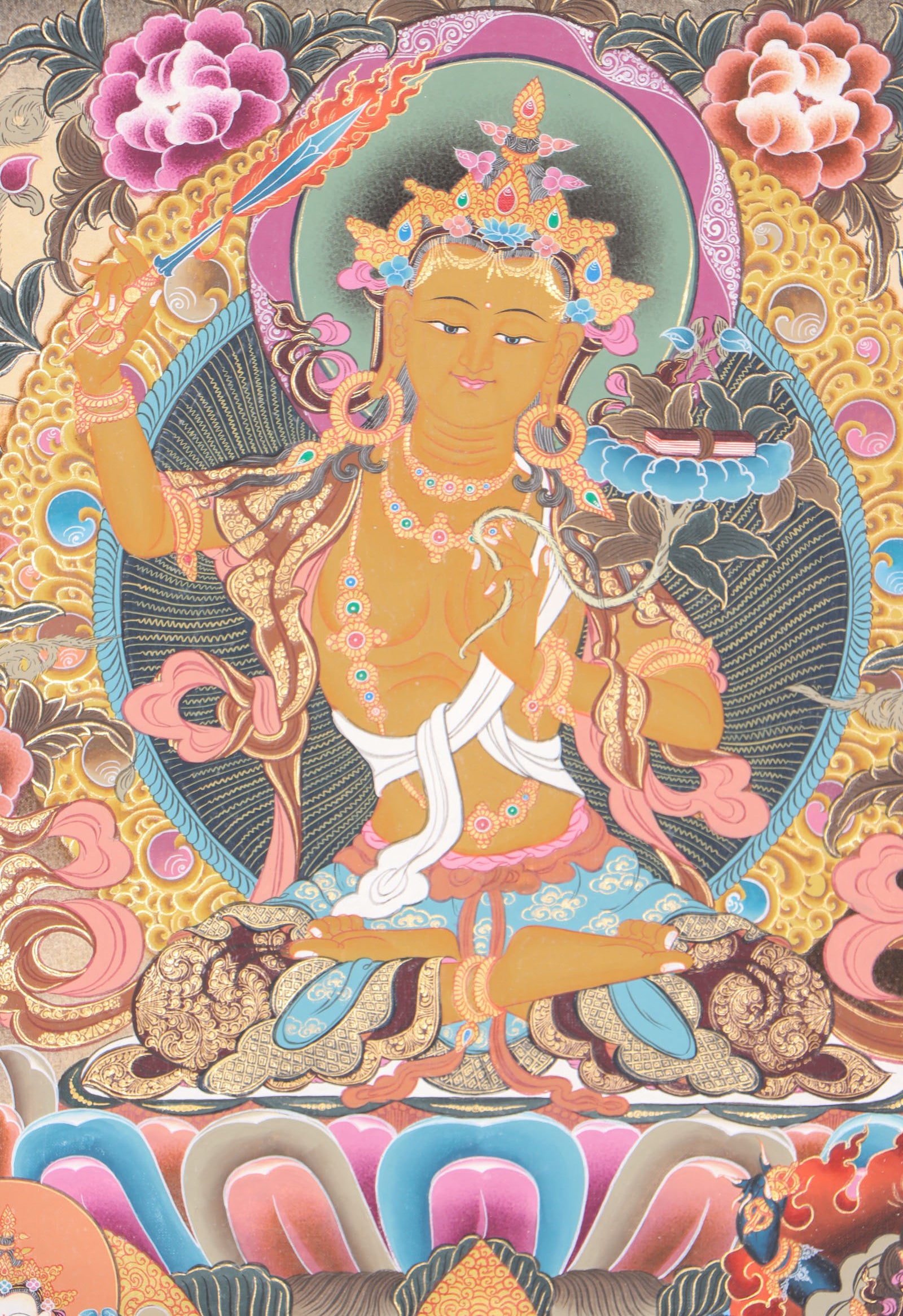 Manjushri Thangka for wisdom and compassion.