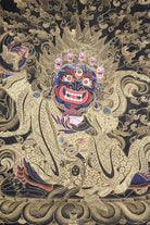 Handpainted Mahakala Thangka Painting.