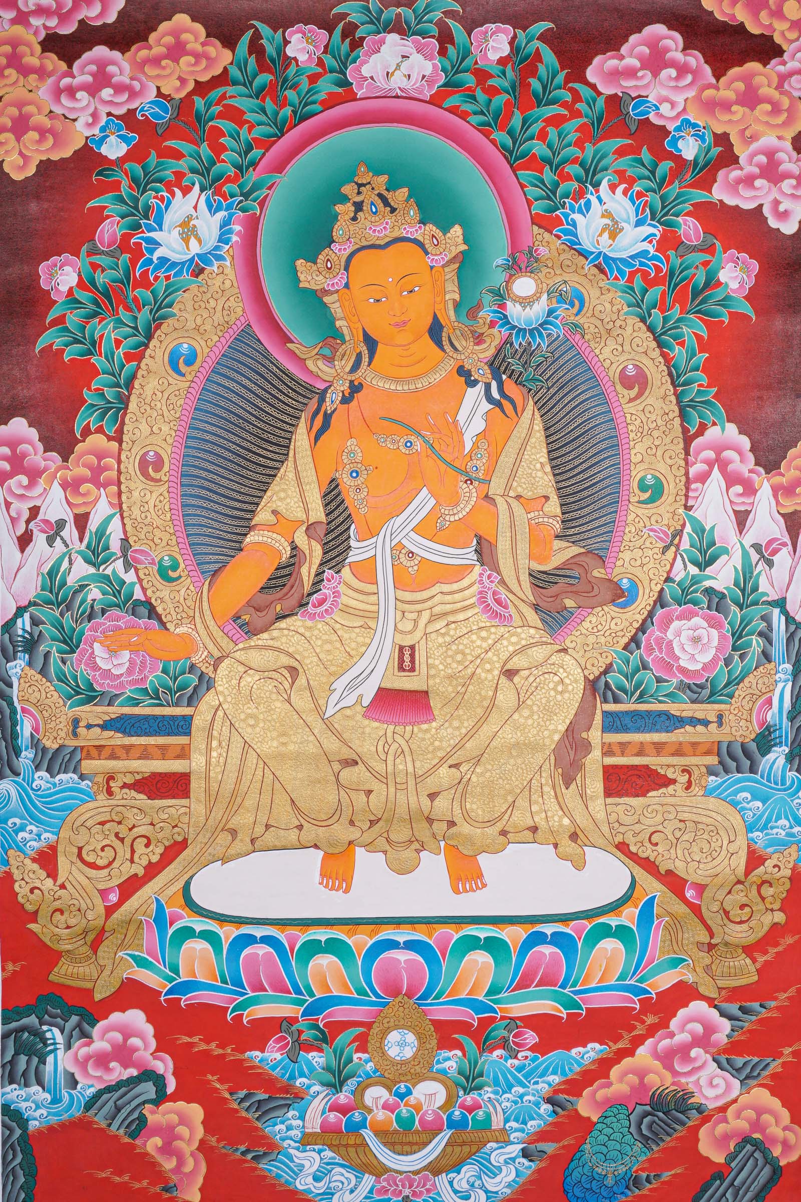Maitreya Thangka for knowledge and compassion.