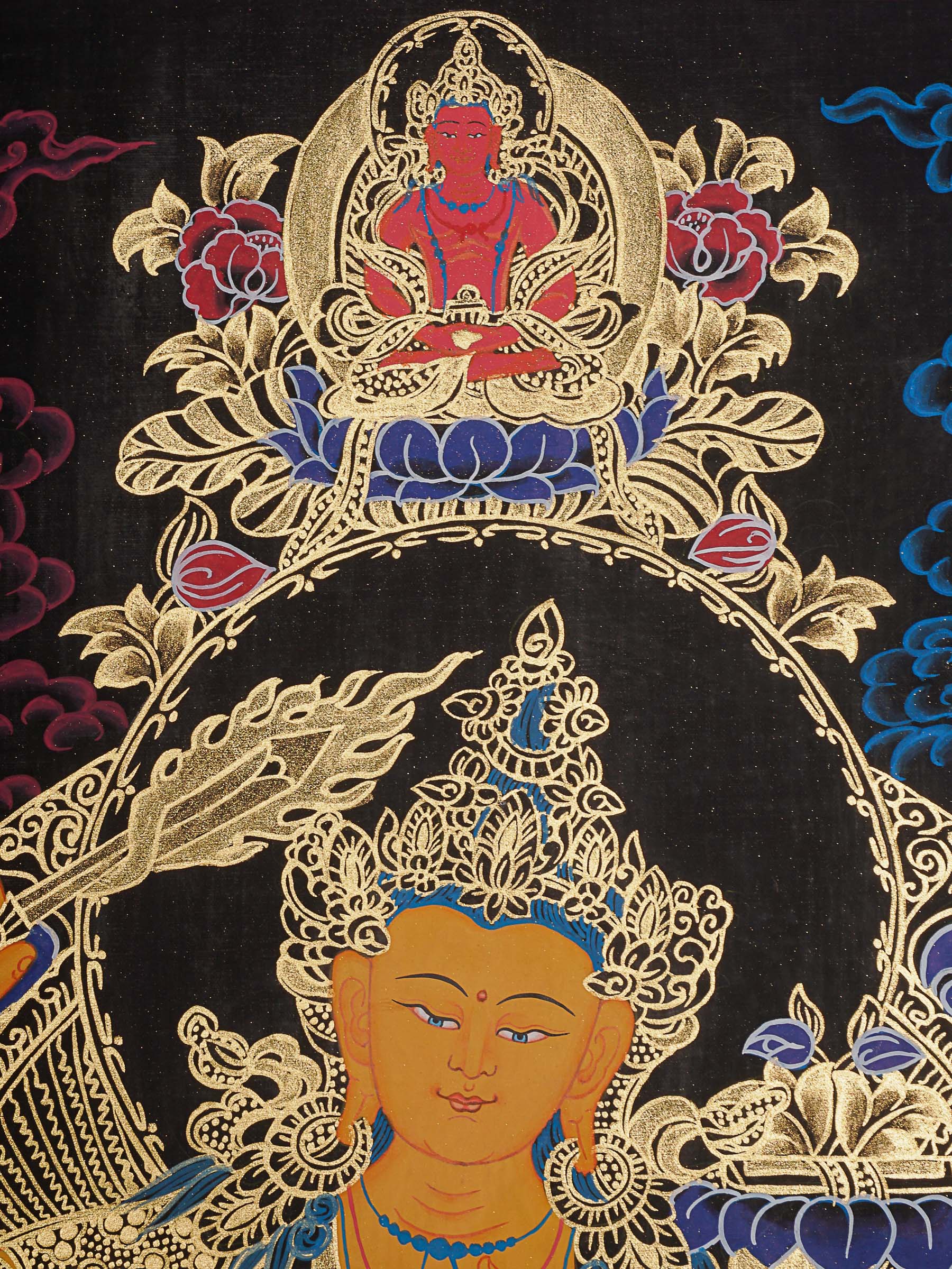 Manjushree Thangka Painting