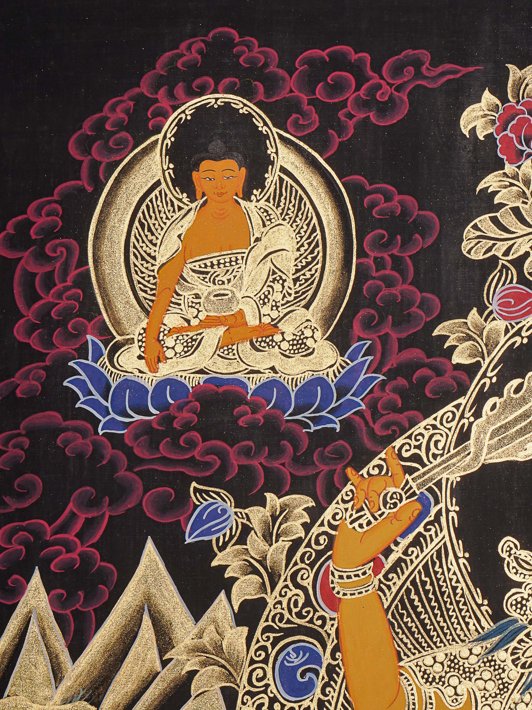 Manjushree Thangka Painting