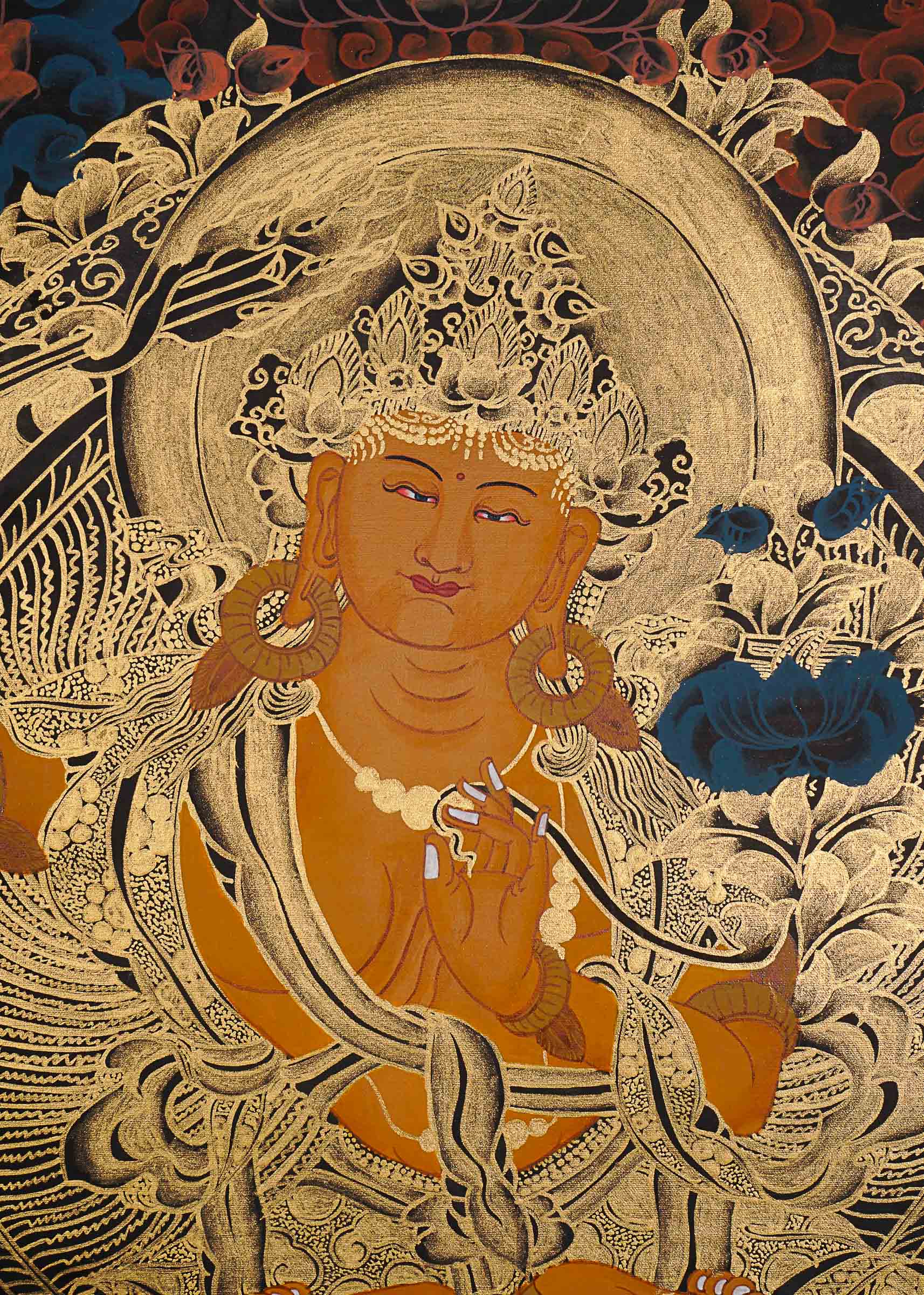 Manjushree Thangka Painting