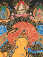 Handpainted Manjushree Thangka Painting.