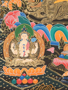 Handpainted Manjushree Thangka Painting.