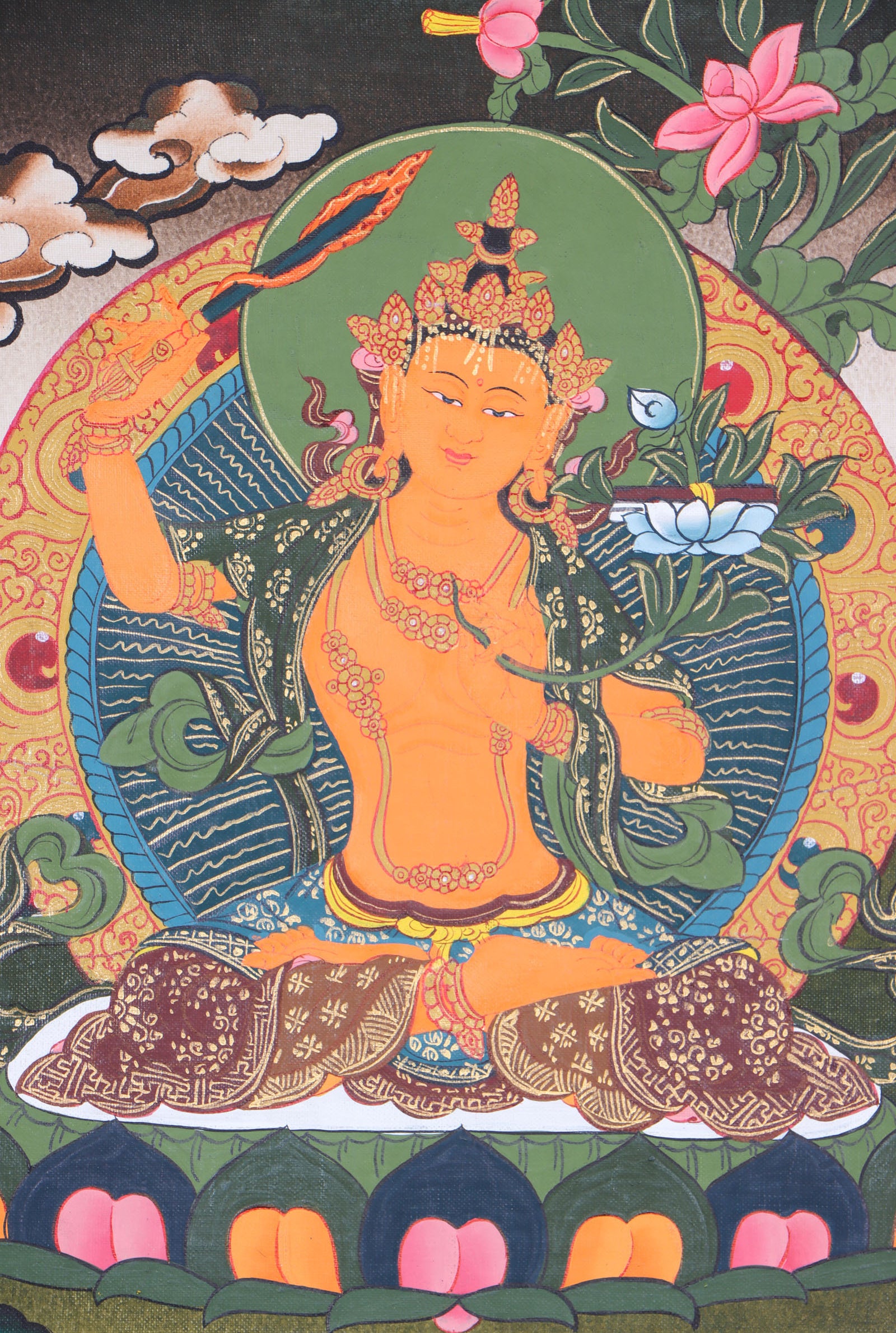 Manjushree Thangka for focusing minds and develop spiritual awareness.