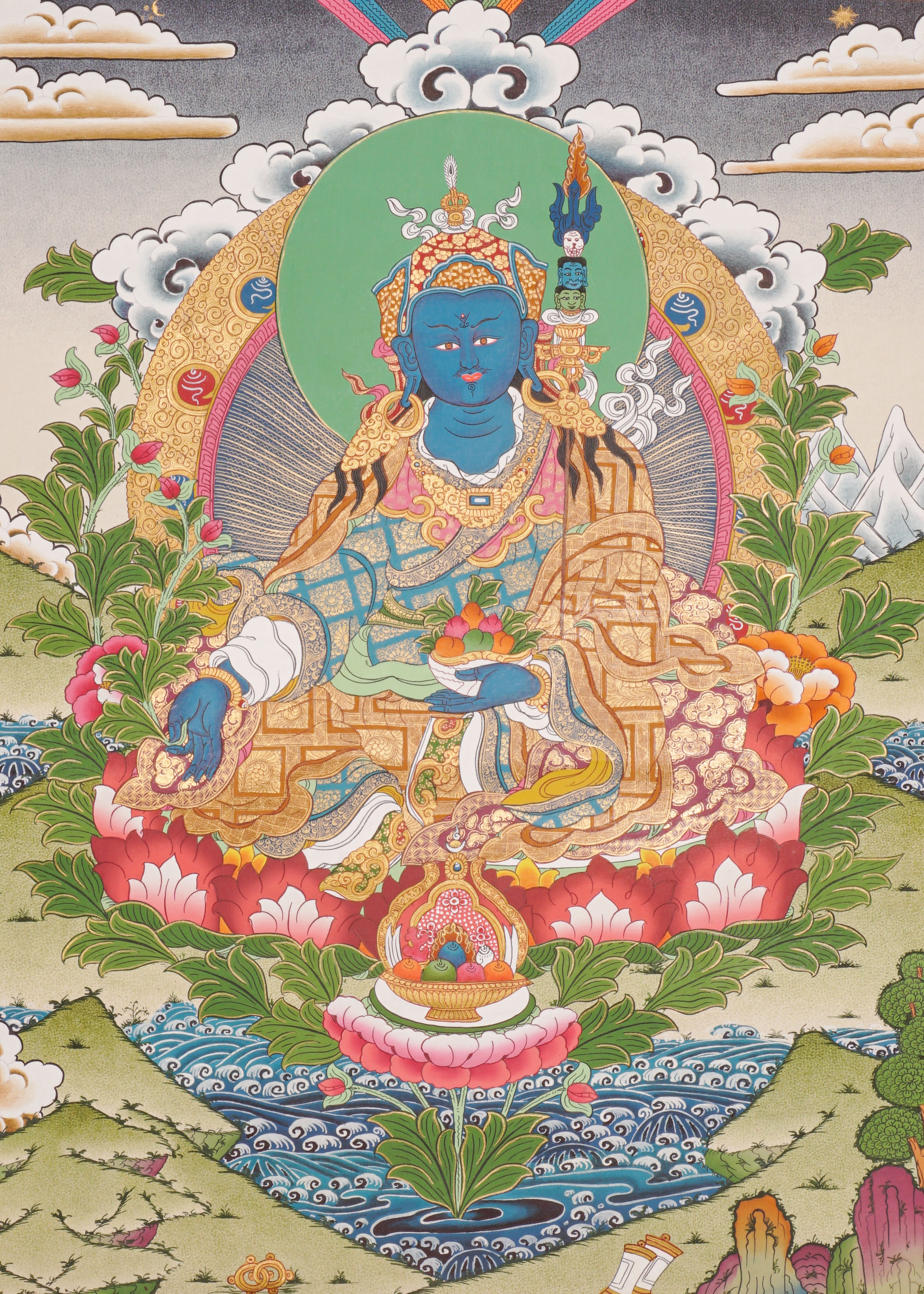 Medicine Guru Thangka Painting/Medicine Buddha