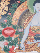 Medicine Buddha Thangka - Handpainted Art