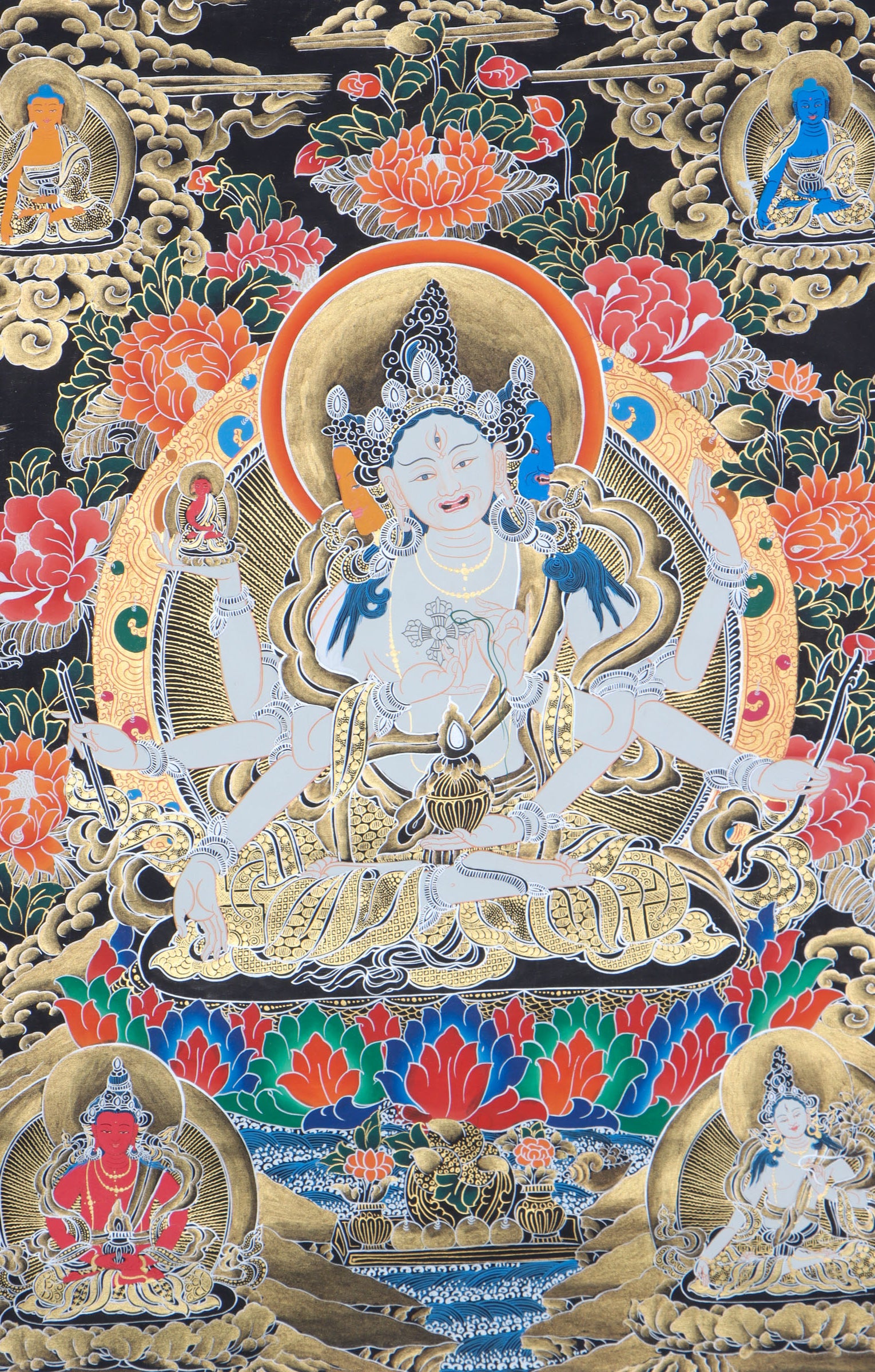 Namgyalma Thangka for meditation and spirituality.