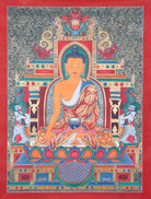 Newari Sha Buddha Thangka for wall decor , spirituality and meditation. 