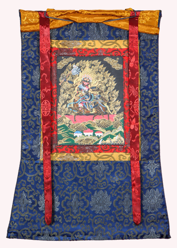 Palden Lhamo Brocade Thangka for spirituality.