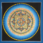 Blue Mandala Thangka  hand painted by the skilled artisans